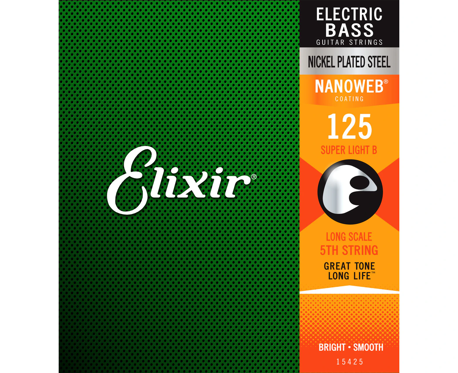 Elixir #15425 Bass Guitar Musical Instrument Nano Coating 0.125 Single String