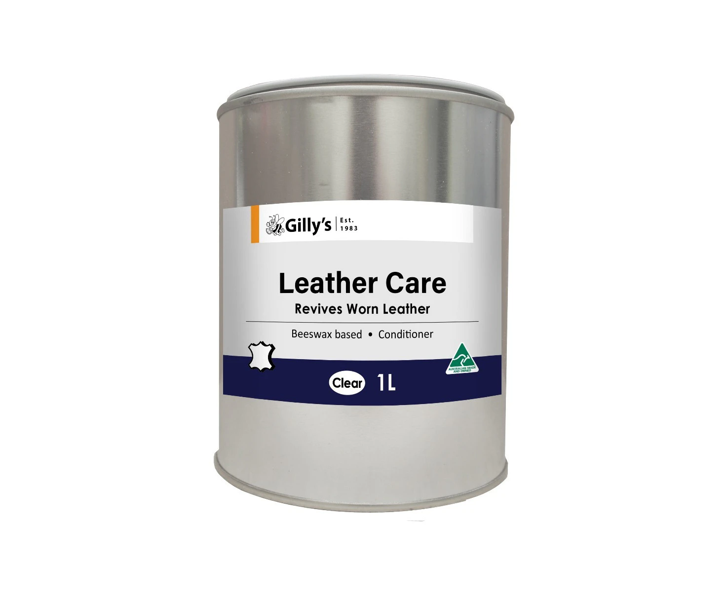 Gilly's Clear 1L Leather Care Nourish & Protect Conditioner Paste For Furniture