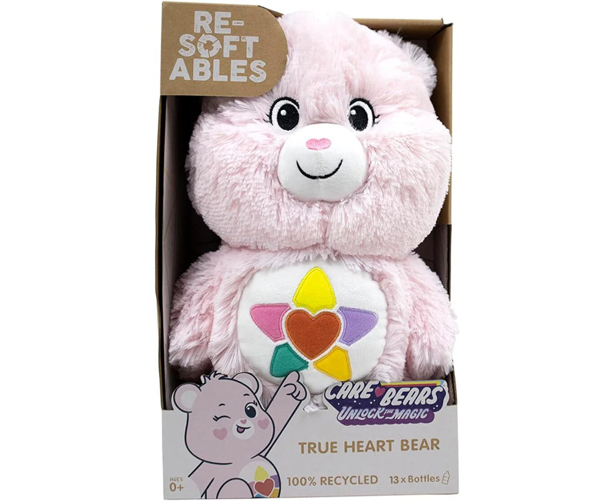 Resoftable Care Bear 14''/35cm True Heart Bear Kids/Childrens Plush 3m+