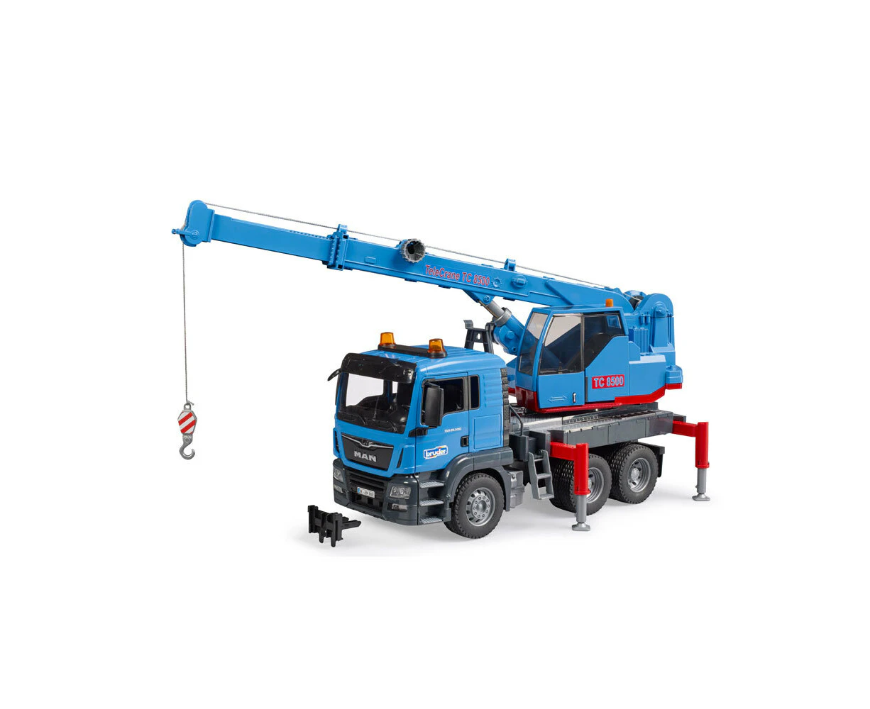 Bruder 1:16 Man TGS Crane Construction Utility Truck Scale Model Kids Toy 3y+