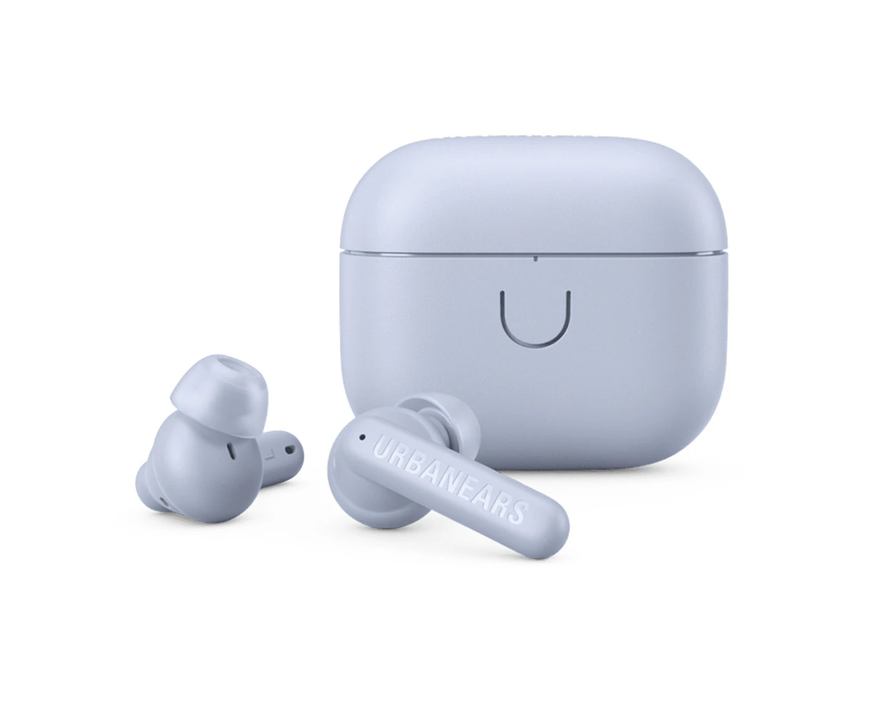 Urbanears Boo Tip True Wireless Bluetooth Earbuds w/ Charging Case Slightly Blue