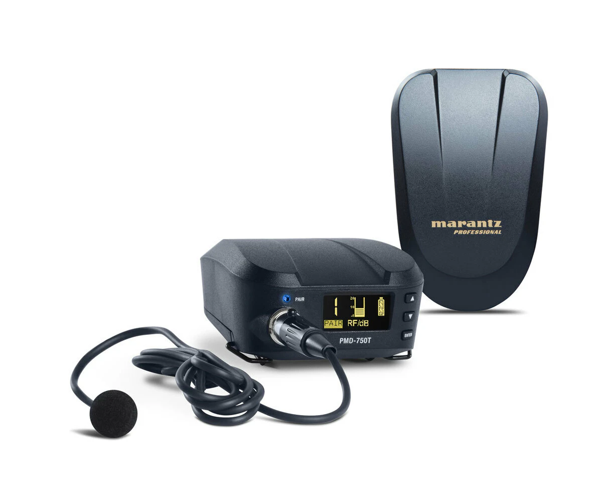 Marantz Professional PMD-750 Wireless Camera Mount System/Lavalier Microphone