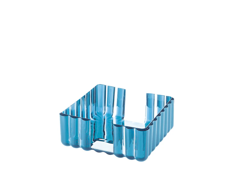 Guzzini Dolcevita 19.6cm Square Table Napkin Holder Storage Organiser Turquoise