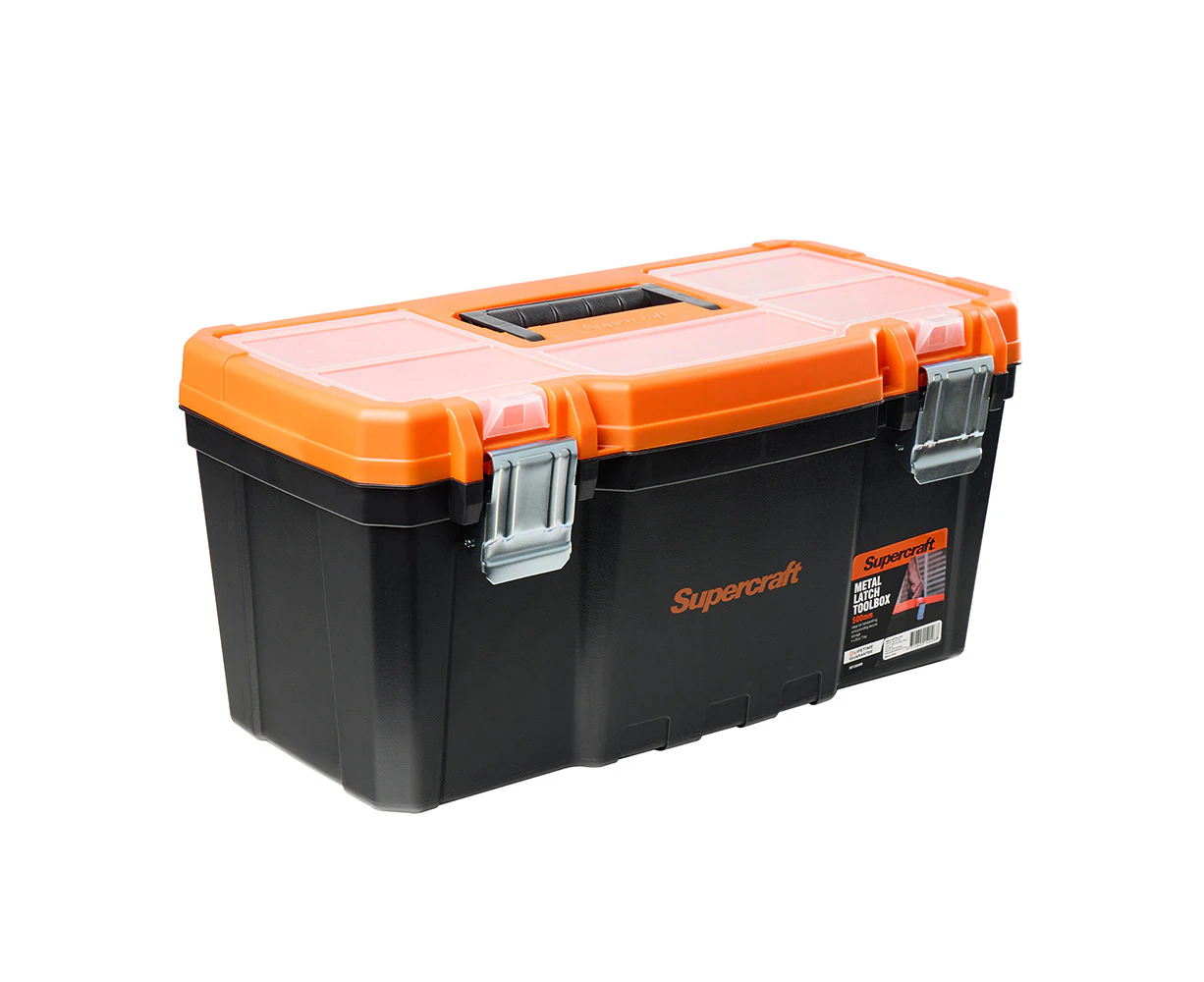 Supercraft Toolbox With Metal Latch DIY Home Improvement Tool Storage 500mm