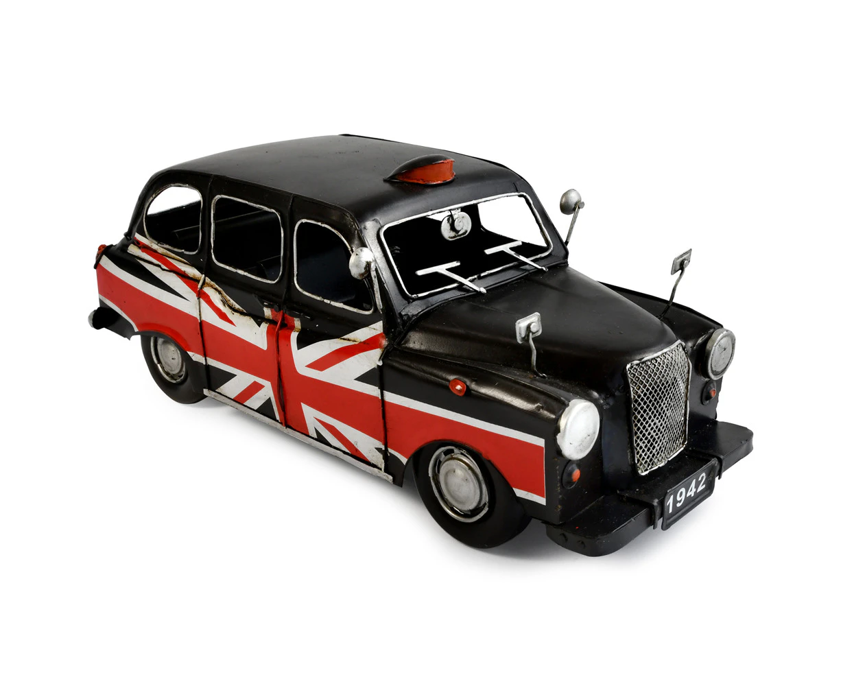 Boyle 1966 Austin London Cab Metal Ornament Home Vehicle/Car Decor Black 32cm