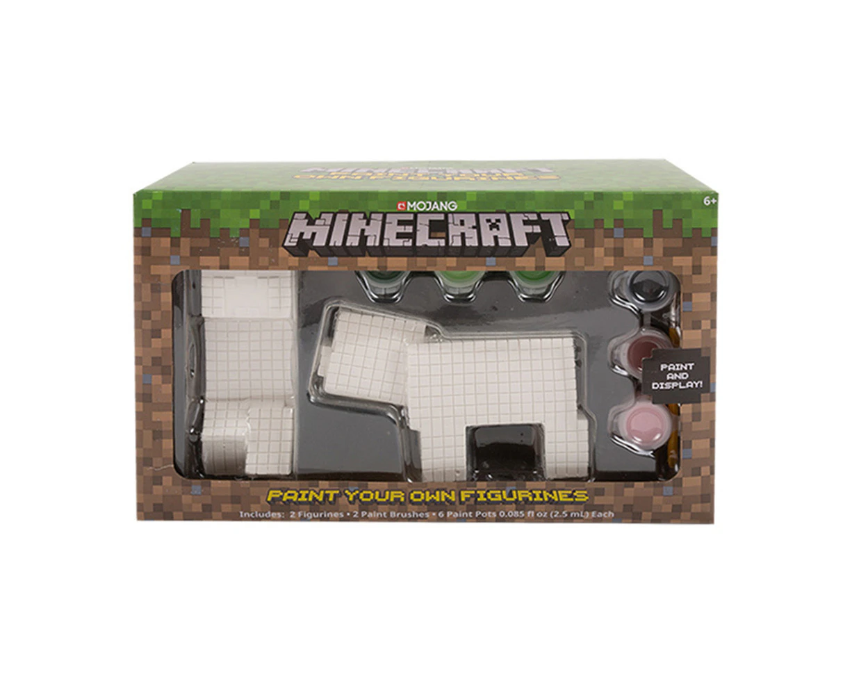 Minecraft Kids/Children Paint Your Own Figurine Art Painting Plaster Kit 6y+