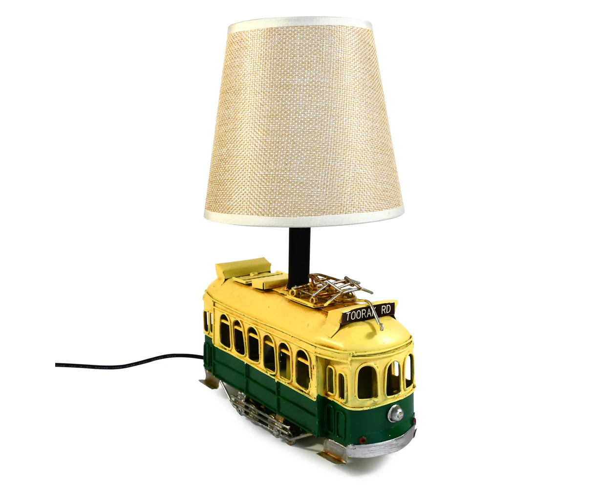 Auto Petit USB LED Desk/Table Lamp Melbourne Tram 20x26cm Retro Home Decor