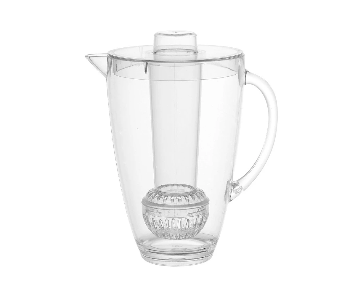 Lemon & Lime Crystal Pitcher w/Ice Holder/Flavour Infuser 2.8L Plastic Jug