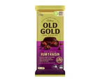 15pc Cadbury Old Gold Dark Choc Jamaica Rum & Raisin Chocolate/Candy Block 180g