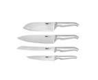 5pc Furi Pro Cook/Chefs Knives & Radial Stone Block Set Utensil Snow Terrazzo