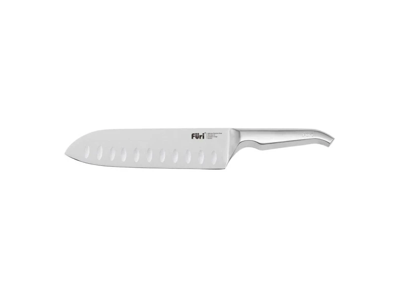 Furi Pro East/West Japanese Steel Santoku Knife Reverse-Wedge SLV 20cm Blade