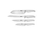 5pc Furi Cook/Chefs Knives & Stone Block Set Kitchen Utensil Sepia Terrazzo