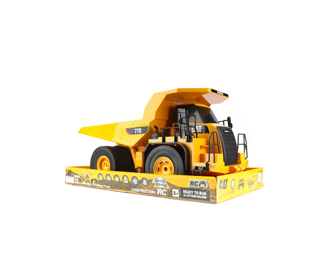 Diecast Masters Cat 770 Mining Truck With Metal Body 2.4 Ghz RC Kids Toy 8y+