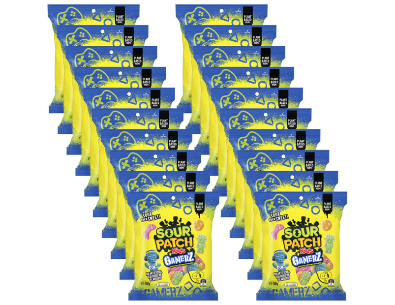 20pc Sour Patch Kids Gamerz 190g Sweets Confectionery Gummy Lollies Candy