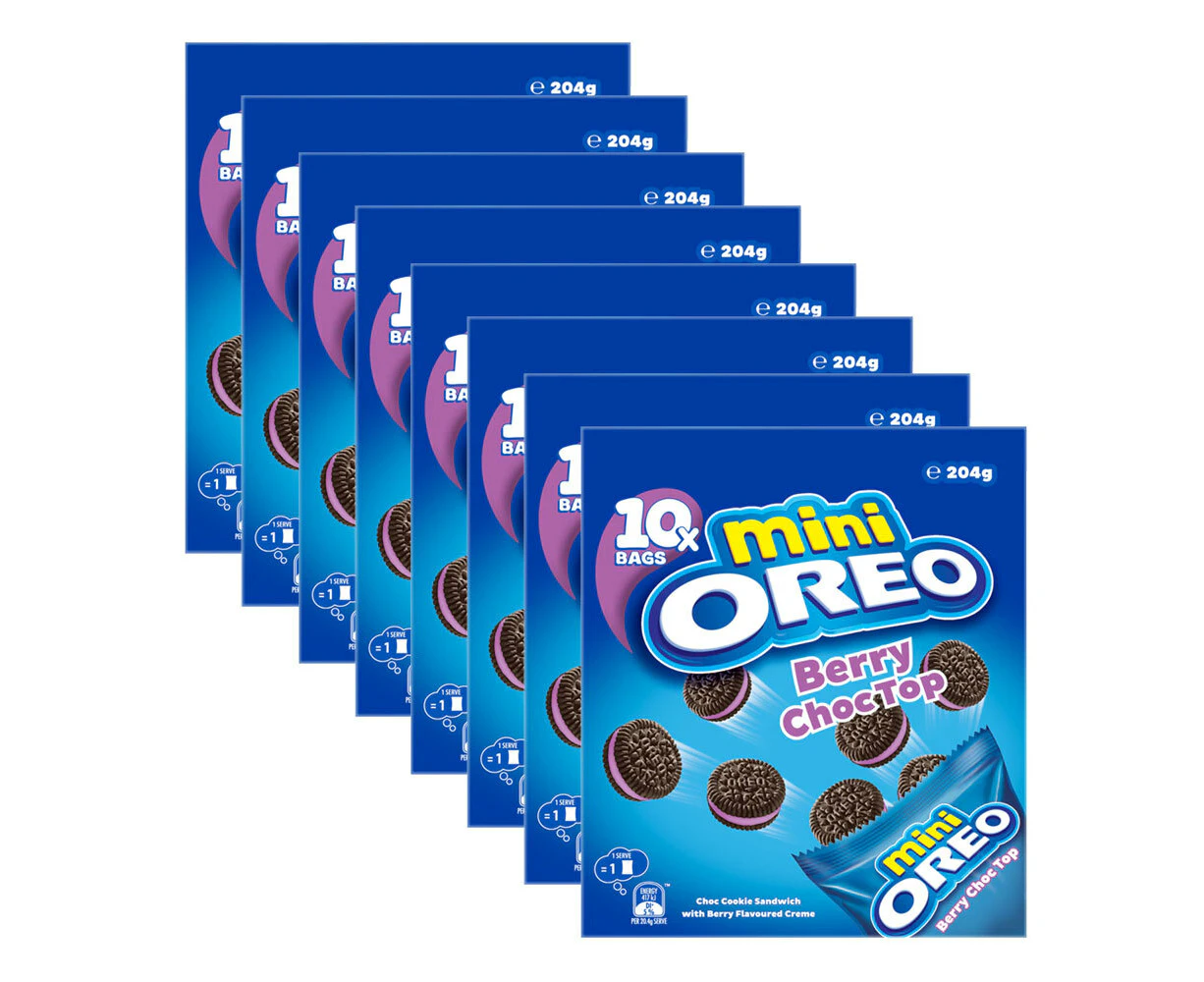 8pc Oreo Mini Blueberry 204g Sweet Cream Chocolate Fruity Biscuits Cookies