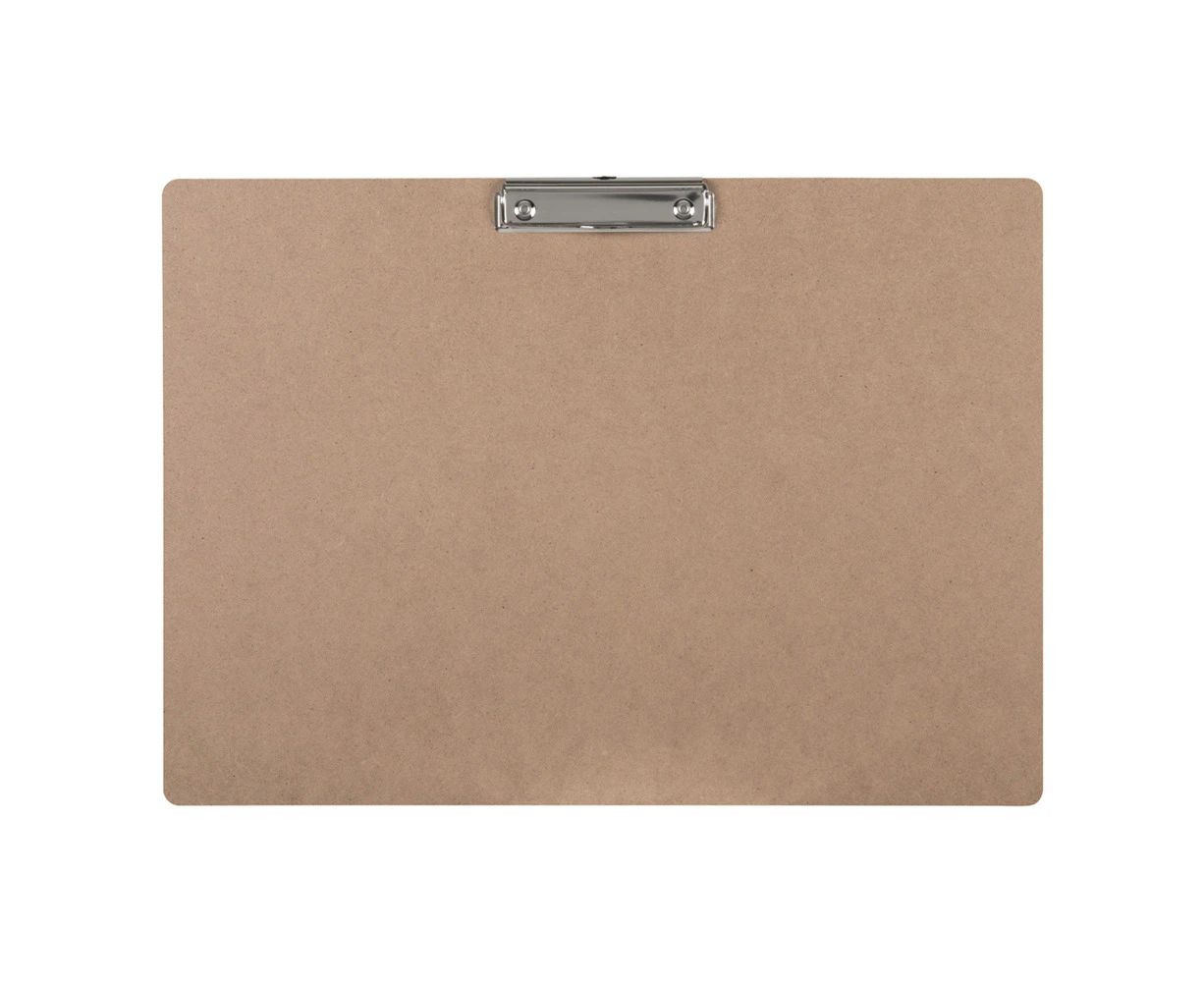 Marbig Masonite A3 Clipboard w/ Small Clip Landscape Writing File Hardboard