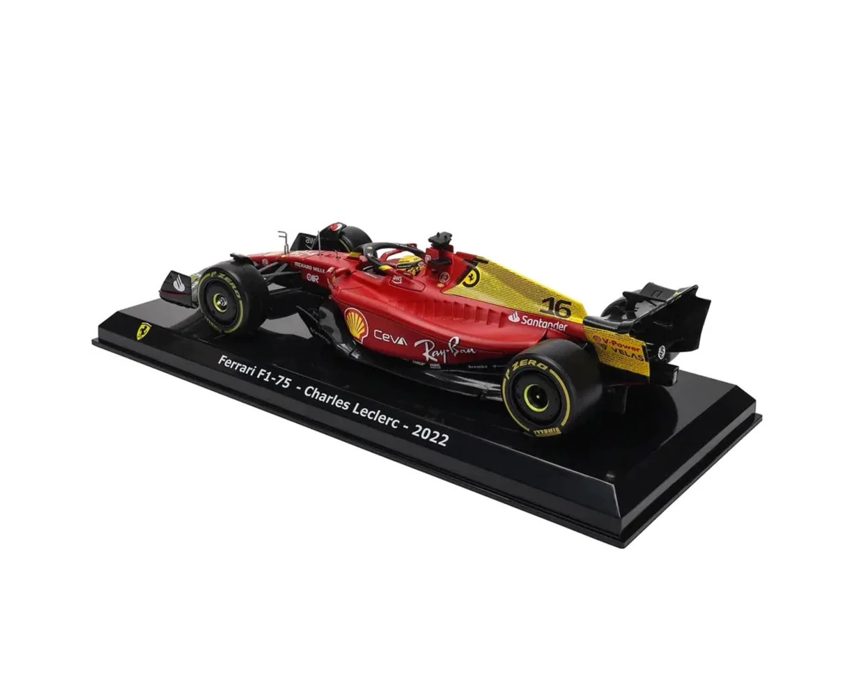 Bburago 1:24 Ferrari Racing 2022 F1 75 Leclerc No. 16 Model Diecast Toy 14y+