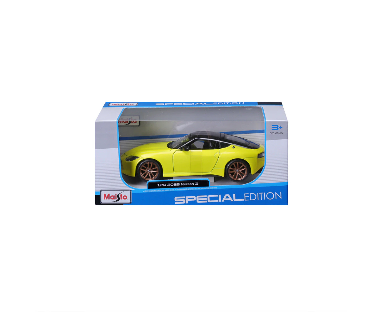 Maisto 1:24 2023 Nissan Z Model Car KidsModel Car Play Toy Yellow 3y+