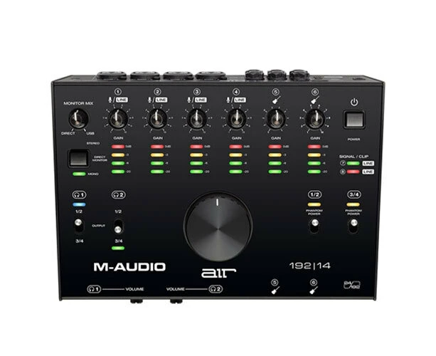 M-Audio Air 192/14 USB 8x4 Audio Interface Recording/Monitoring w/ MIDI Black