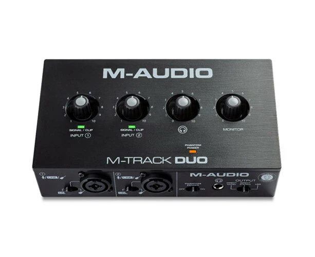 M-Audio M-Track Duo 2-Channel Portable Recording Interface For Mac/Desktop PC