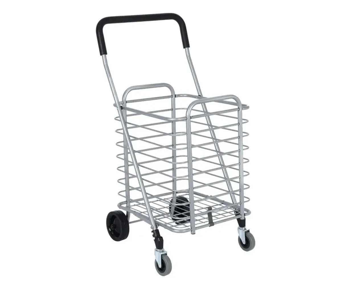 Sachi Lightweight Ultralight shopping Cart Portable 15kg Trolley w/Swivel Wheels