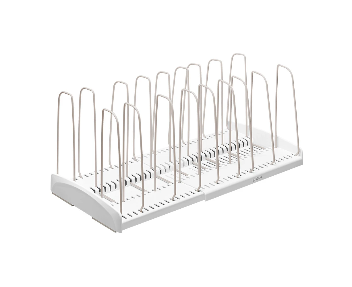 Youcopia Storemore Expandable Cookware Storage Organiser Rack 55x24x21cm