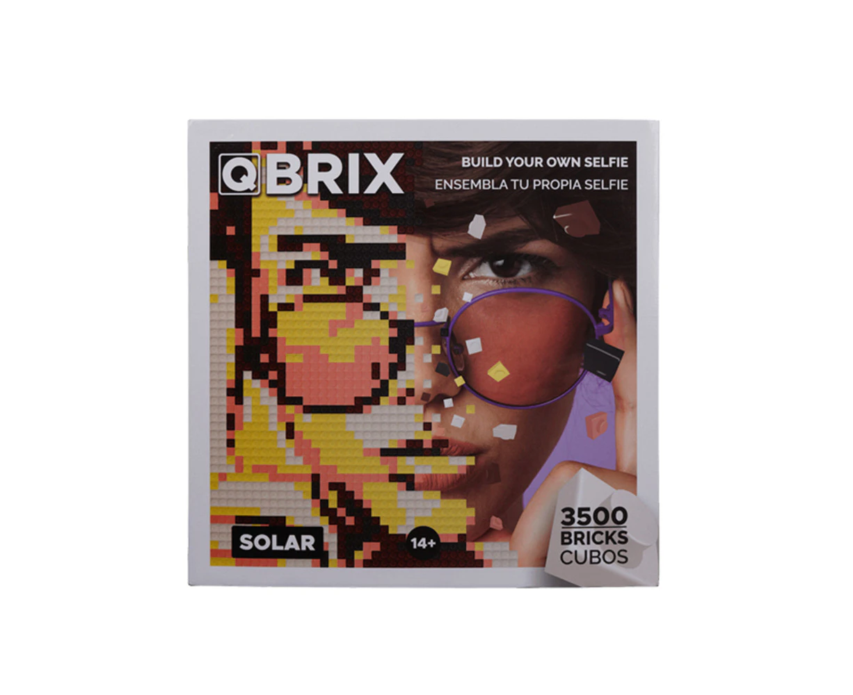 Mozabrick 3500 Bricks Qbrix Solar Personalised Pixel Art Set Crafts DIY 14y+