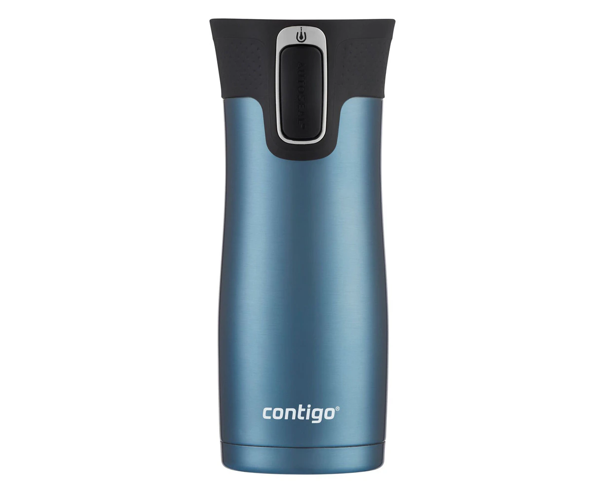 Contigo West Loop Autoseal 473ml Stainless Steel Mug Travel Coffee Cup Dark Ice