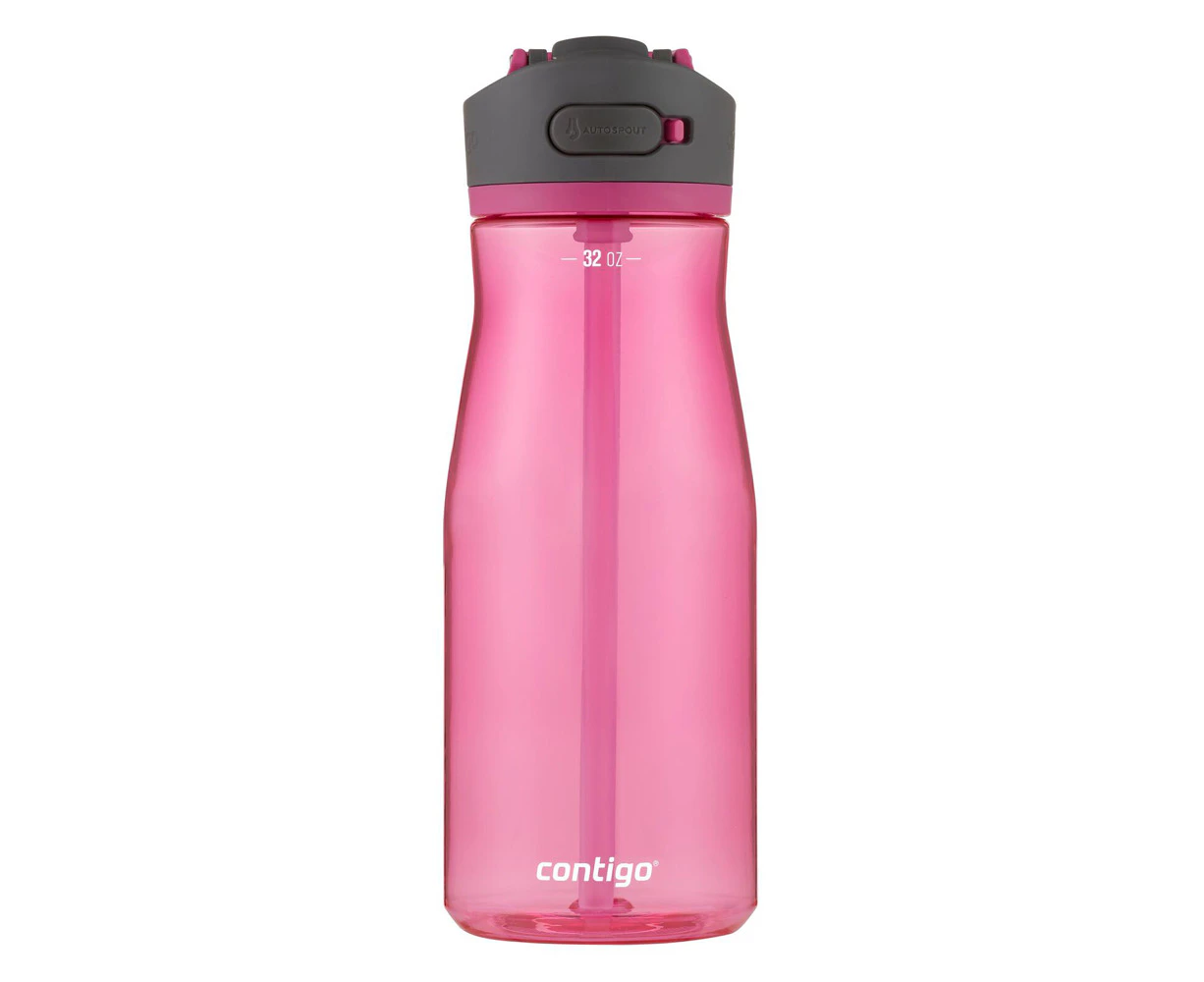 Contigo Ashland 2.0 Autospout 946ml Plastic Water Bottle Container Dragon Fruit