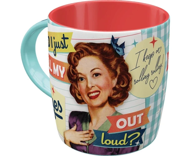 Nostalgic Art Did I Just Roll My Eyes Out Loud? 330ml Ceramic Mug Tea/Coffee Cup