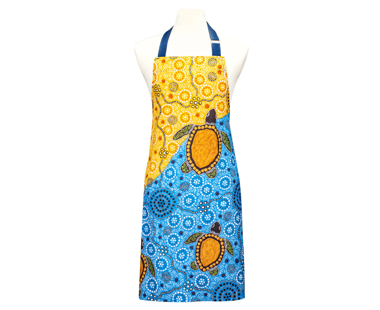 Ashdene Maarakool Art Turtles Dreaming 89cm Cotton Apron w/ Adjustable Strap