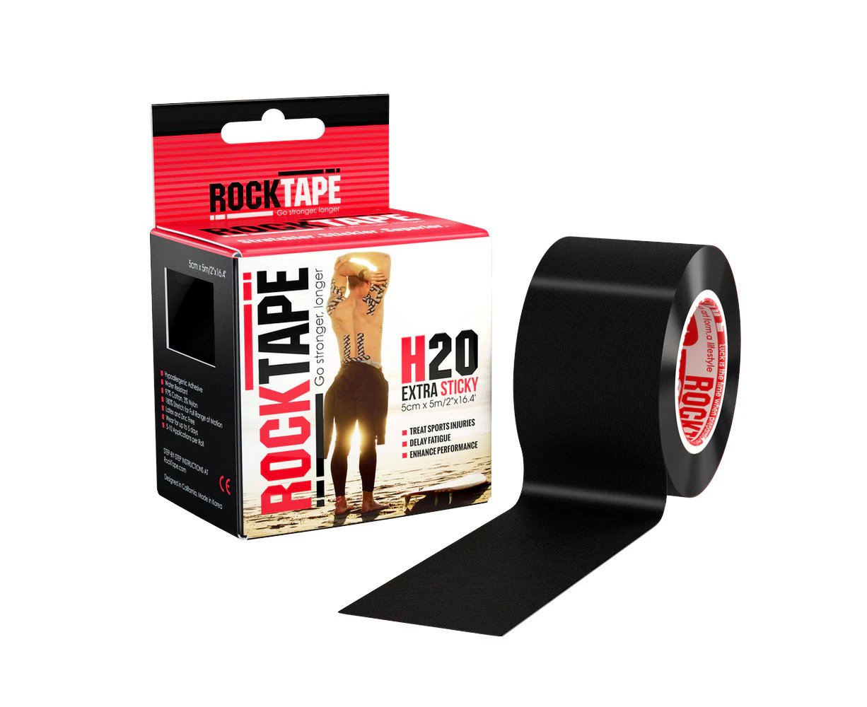 RockTape 5cmx5M H20 Roll Hypoallergenic Sports Injury Physio Kinesiology Tape BK