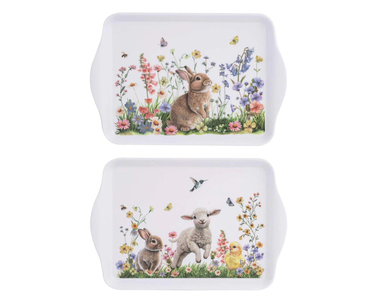 2PK Ashdene Matte Melamine 21cm Sweet Meadows Scatter Tray Kitchen Food Serving