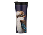 Ashdene Stainless Steel 500ml Modern Birds Kookaburra Travel Mug Drink Cup w/Lid