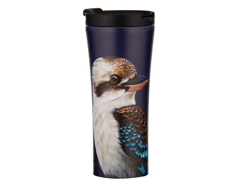 Ashdene Stainless Steel 500ml Modern Birds Kookaburra Travel Mug Drink Cup w/Lid