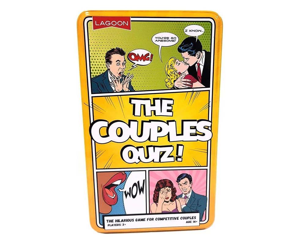 Tinned Game Lagoon The Couples Quiz! Family Party Games Kids Activity Toy 14+