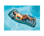 Intex Inflatable 191x99cm Pool Lounge Swimming Mat Water Raft Float Cool Grey