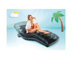 Intex Inflatable 191x99cm Pool Lounge Swimming Mat Water Raft Float Cool Grey