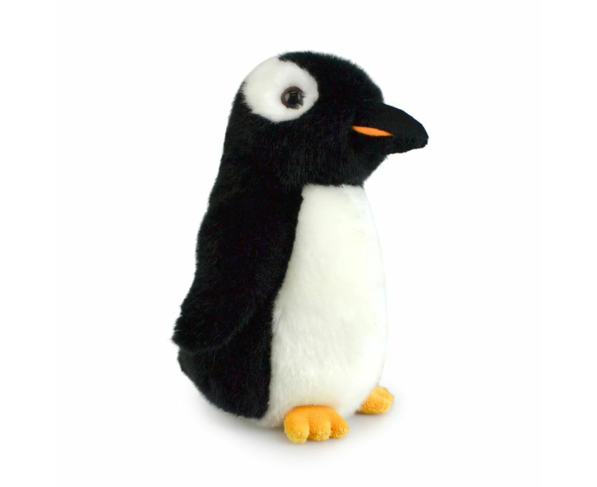 Lil Friends 18cm Gentoo Penguin Kids Soft Animal Plush Stuffed Toy 3y+ Black