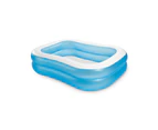 Intex Swim Center 2.03x1.52m Family Inflatable Above Ground Swimming Pool Blue