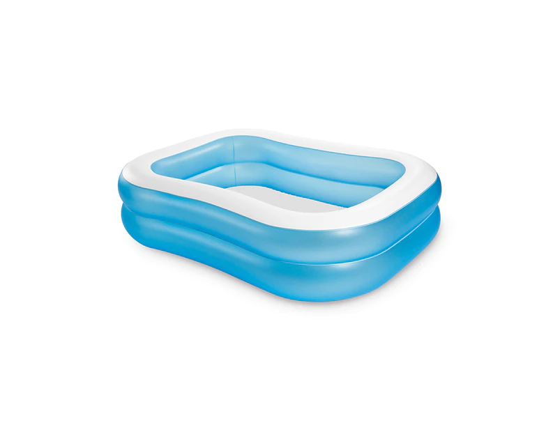 Intex Swim Center 2.03x1.52m Family Inflatable Above Ground Swimming Pool Blue