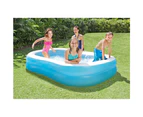 Intex Swim Center 2.03x1.52m Family Inflatable Above Ground Swimming Pool Blue