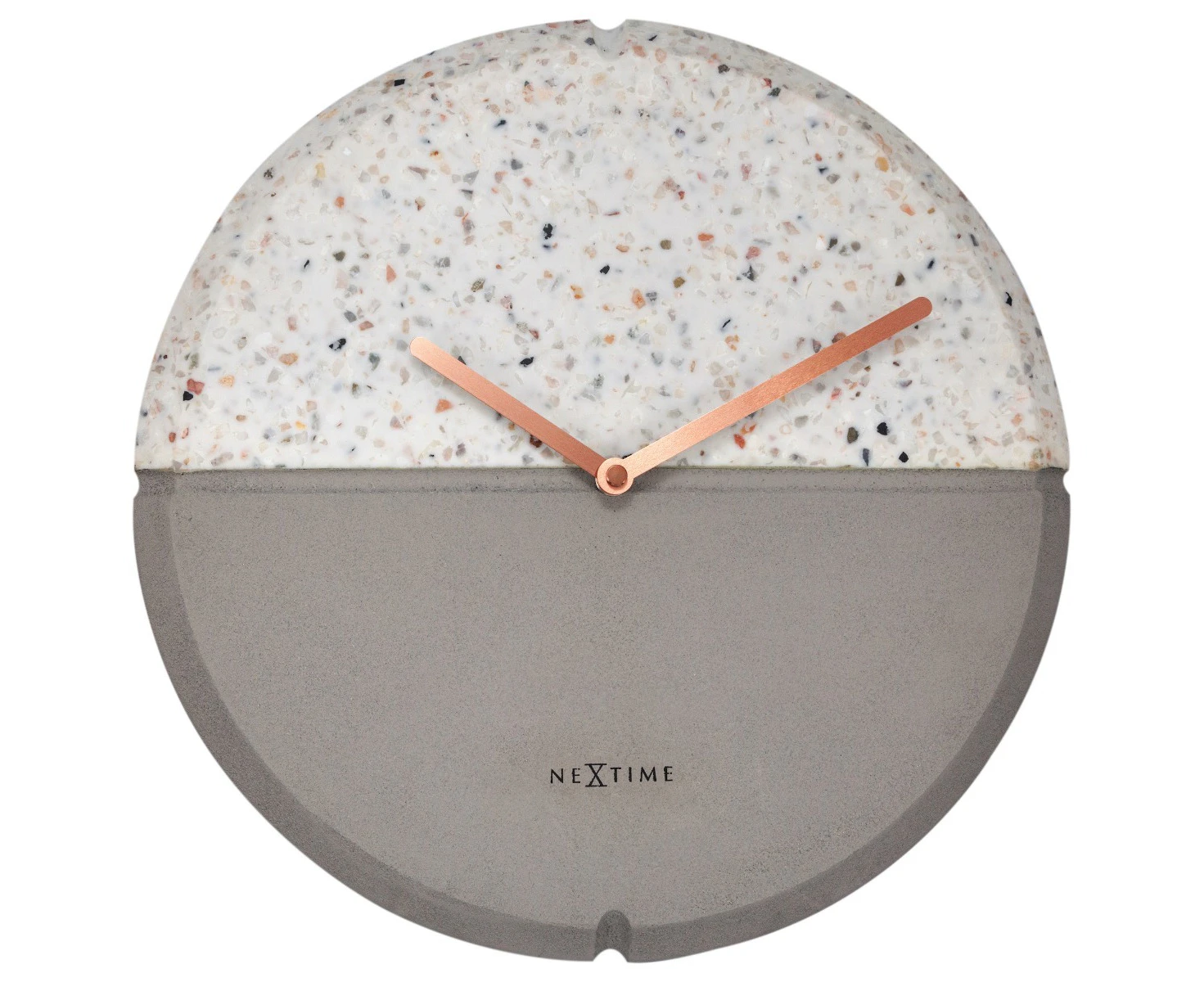 NeXtime Conrazzo 32cm Analogue Hanging Wall Clock Concrete Round Home Decor Grey