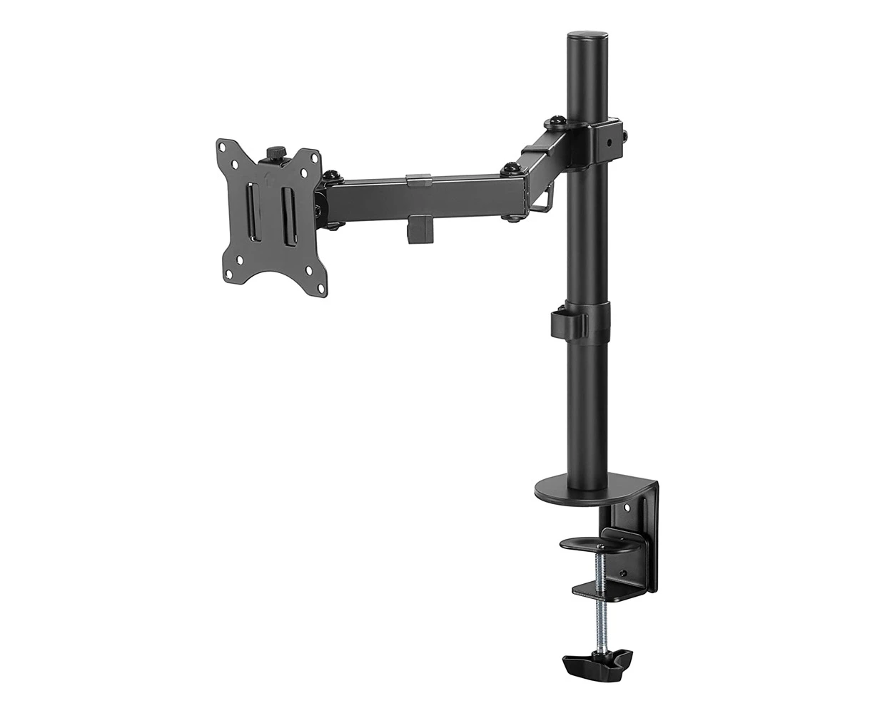 Goobay Single Computer Monitor Desk Mount Flex 43-81cm Black Desk Mountable