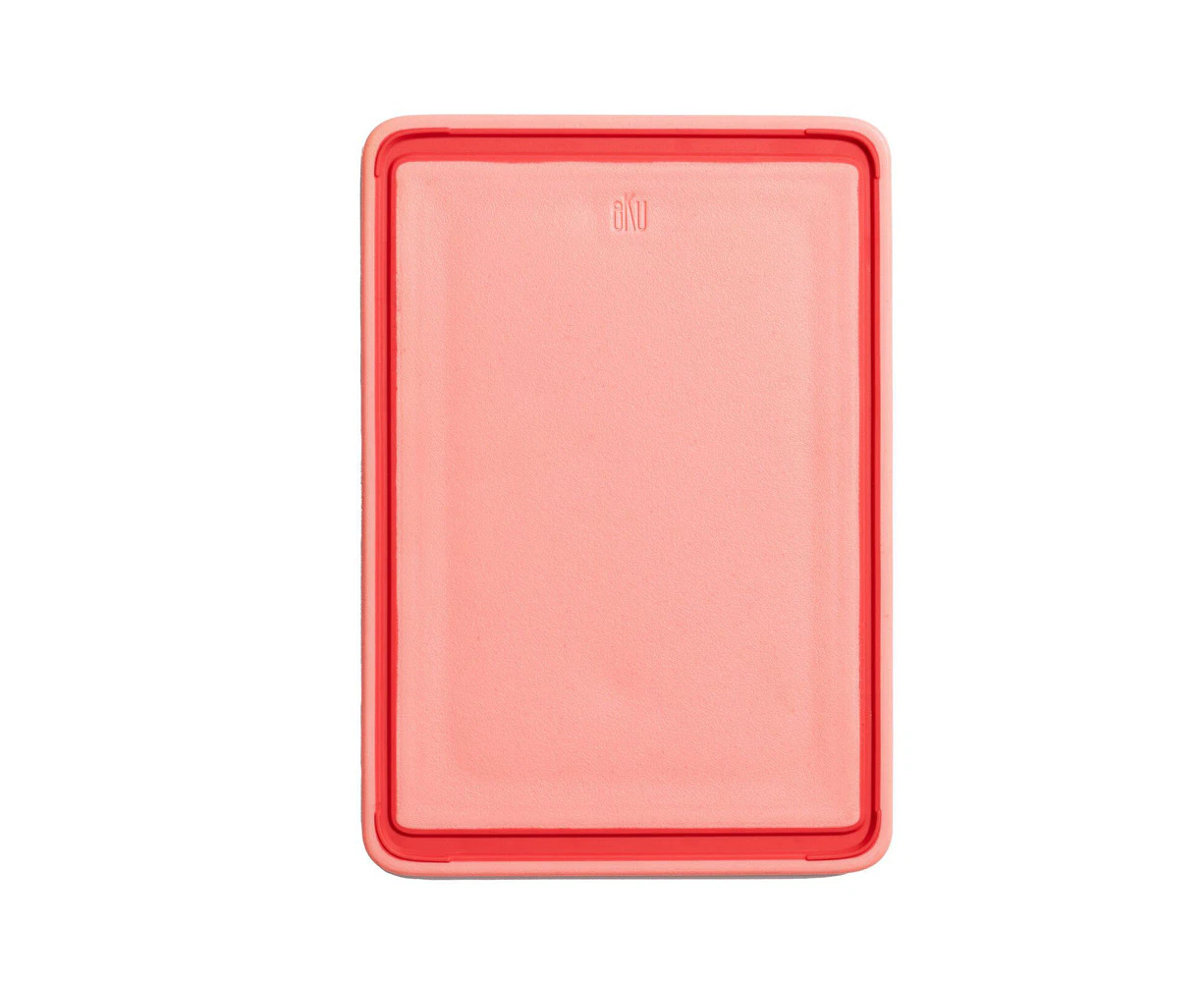 eKu Upcycle Small Everyday Kitchen Non Slip Prep Cutting Board - Salmon Pink