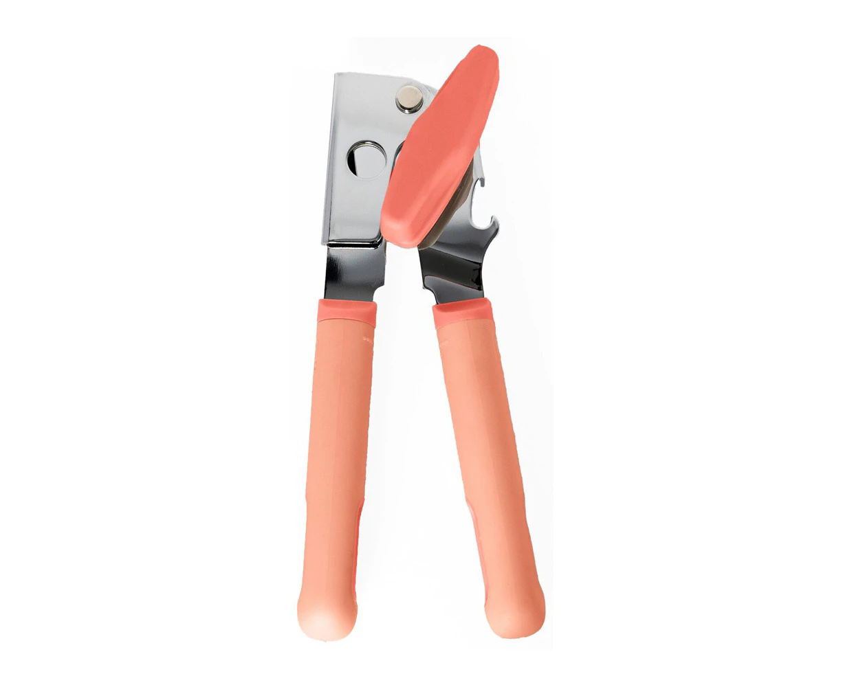 eKu Upcycle Soft Grip Kitchen Manual Can/Bottle/Jar Opener - Salmon Pink