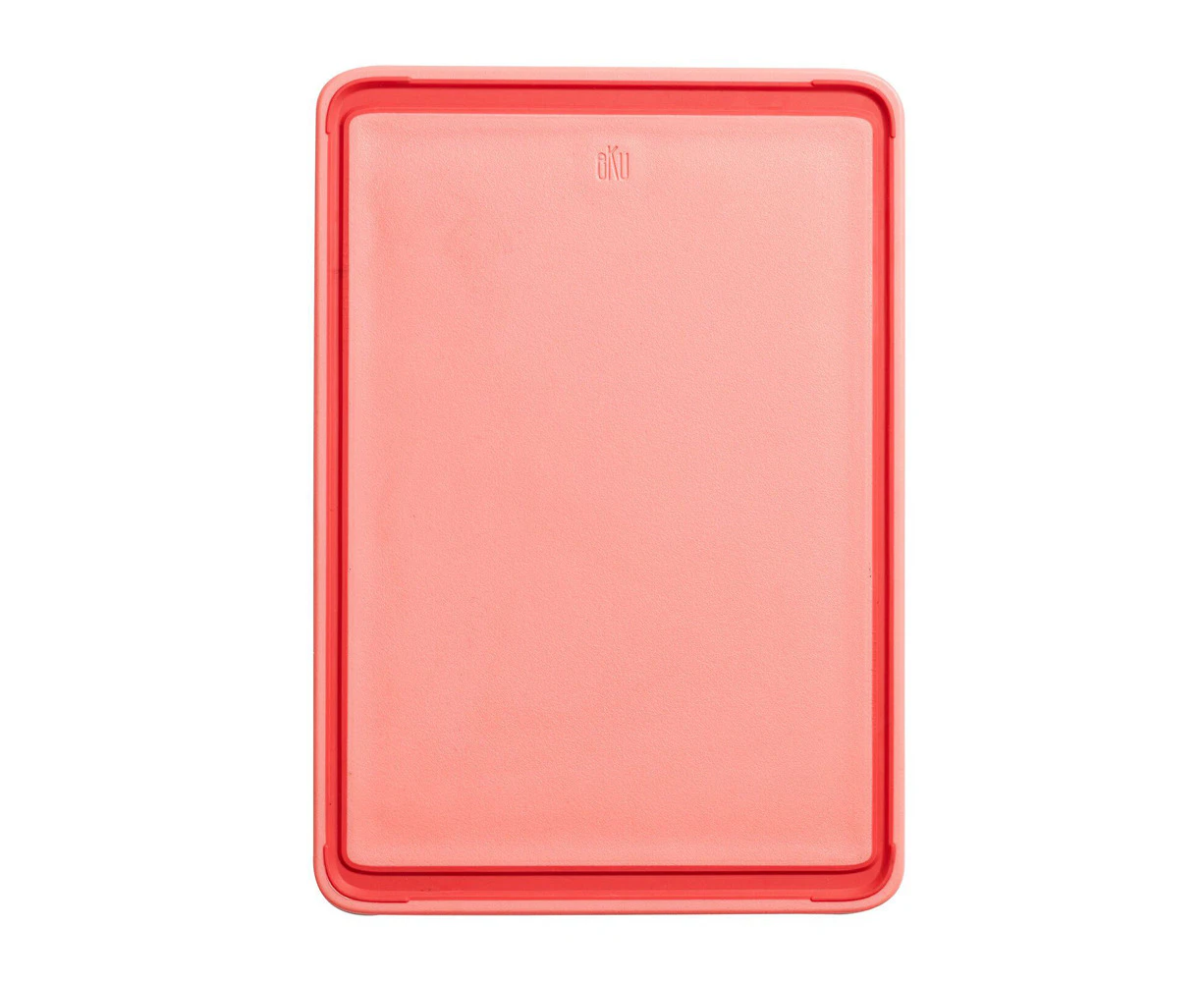 eKu Upcycle Large Everyday Kitchen Non Slip Prep Cutting Board - Salmon Pink