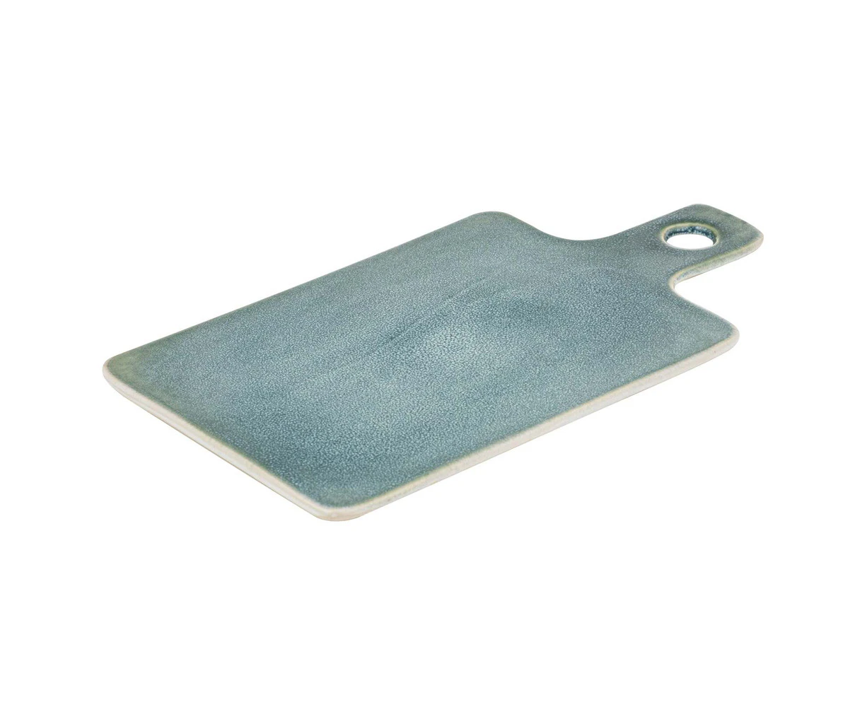 Ladelle Fusion Stoneware 39cm Rectangular Paddle/Serving Platter Serveware Teal