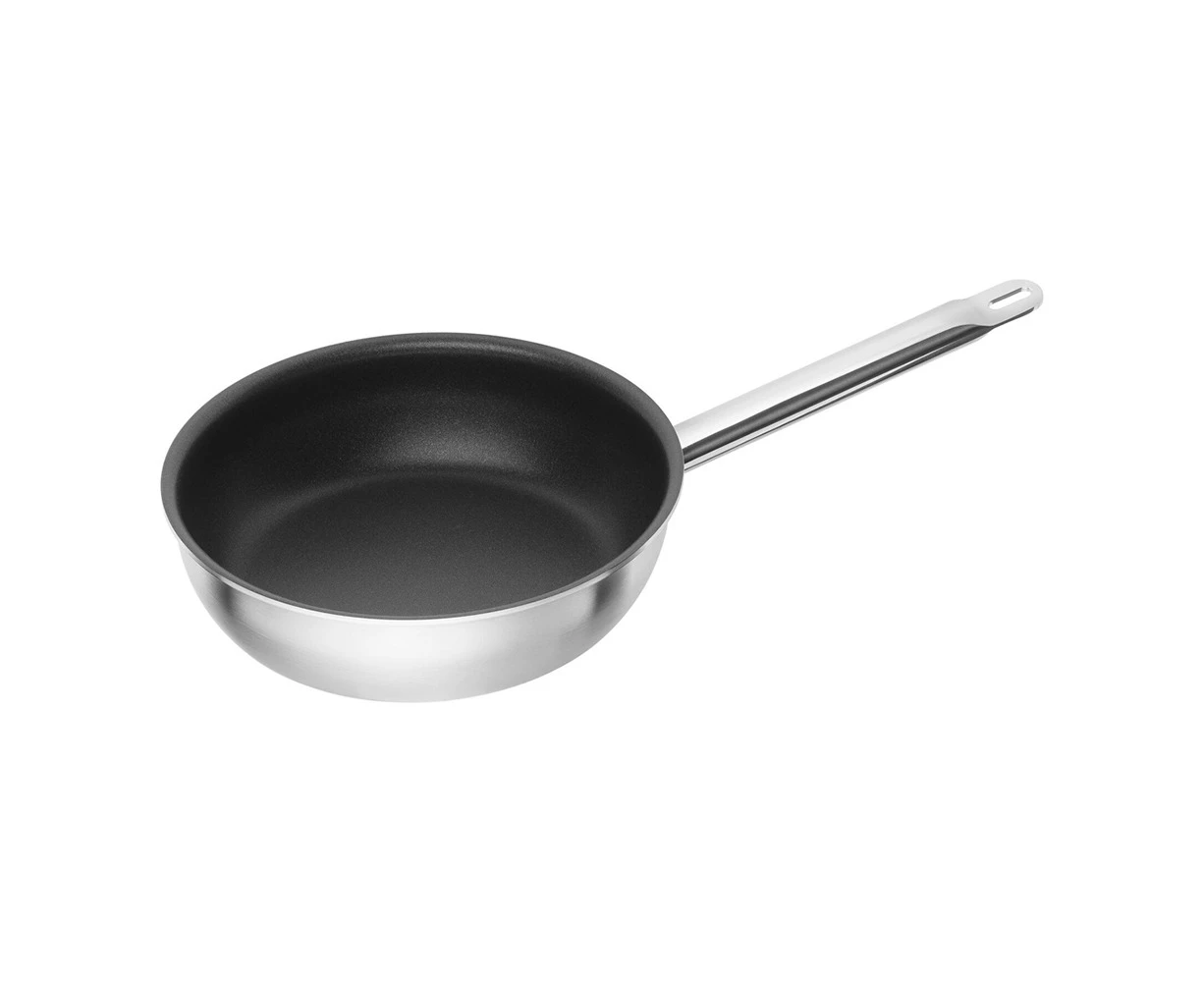 Zwilling Pro Non-Stick Stainless Steel 24cm Frypan Round Induction Pan Black