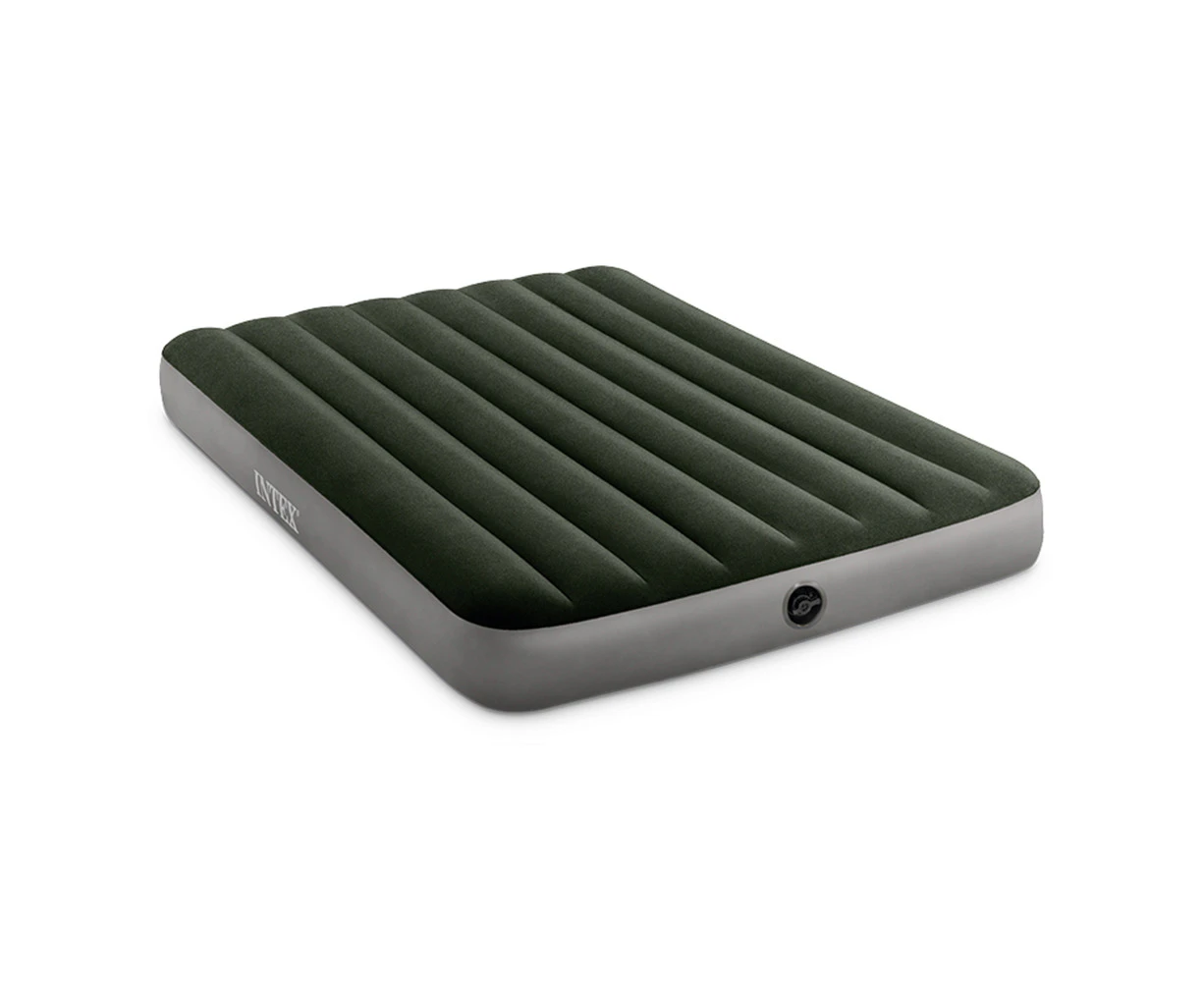 Intex Full Dura-Beam Double Prestige Downy Inflatable Airbed Grey 137x191x25cm